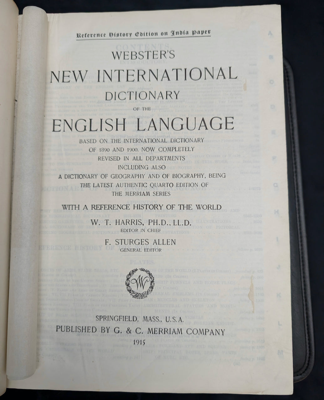 Webster's New International Dictionary by G. & C. Merriam Co. (RARE India Paper Edition), 1915 🕰️ 📜📚