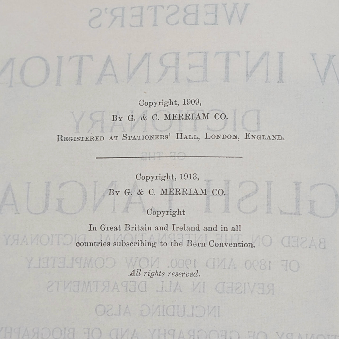 Webster's New International Dictionary by G. & C. Merriam Co. (RARE India Paper Edition), 1915 🕰️ 📜📚