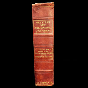 Webster's New International Dictionary by G. & C. Merriam Co. (RARE India Paper Edition), 1915 🕰️ 📜📚