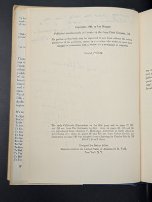 It's an Old California Custom by Lee Shippey (Signed Second Printing), 1948 🐻📜☀️