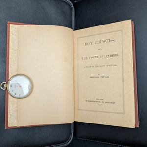 Boy Crusoes, by Jefferys Taylor (RARE, Our Boys Library, Prize Inscription), 1888 🏝️🧭📜