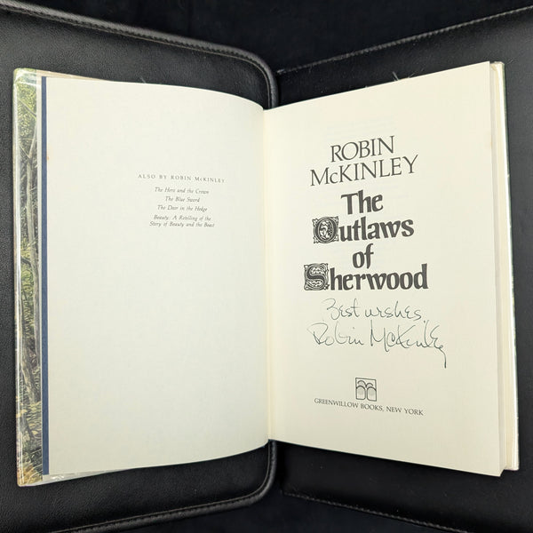 The Outlaws of Sherwood by Robin McKinley (Signed, First Edition, Third Printing), 1988 🏹🌳👸