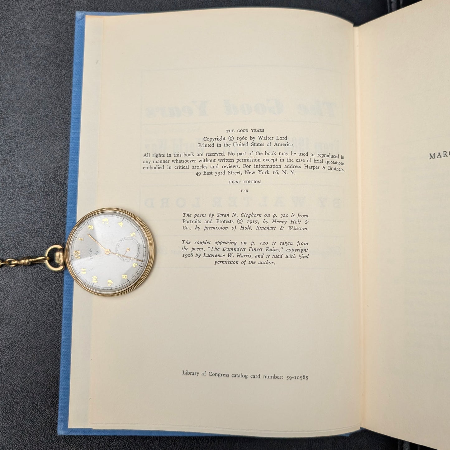 Los buenos años de Walter Lord (Primera edición con sobrecubierta), 1960 📜🇺🇸🏛️