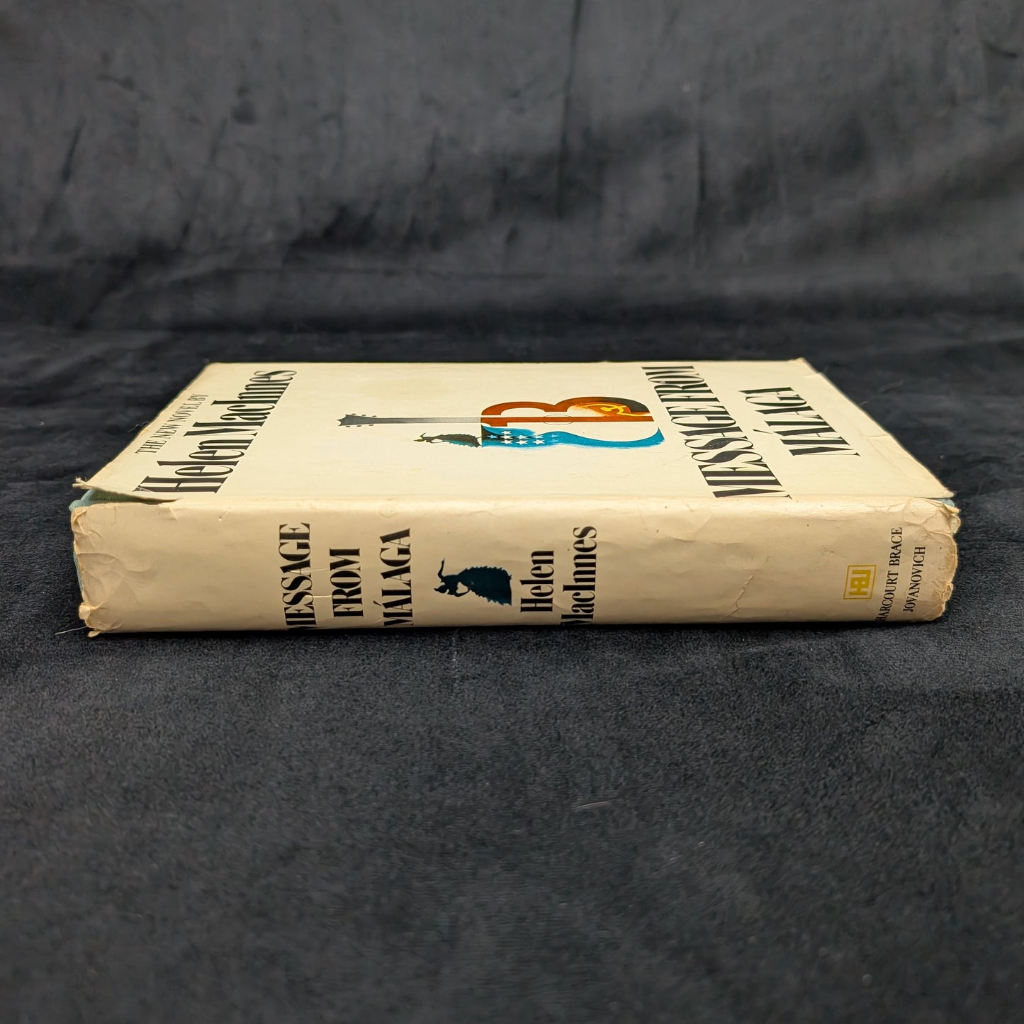 Message from Malaga by Helen MacInnes (First Edition with Inscription), 1971 🇪🇸🕵️♀️📜