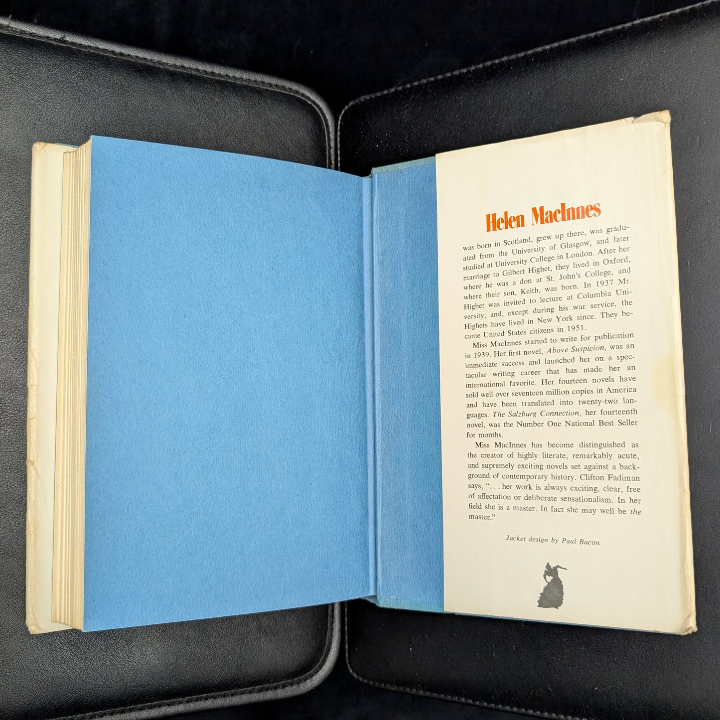 Message from Malaga by Helen MacInnes (First Edition with Inscription), 1971 🇪🇸🕵️♀️📜