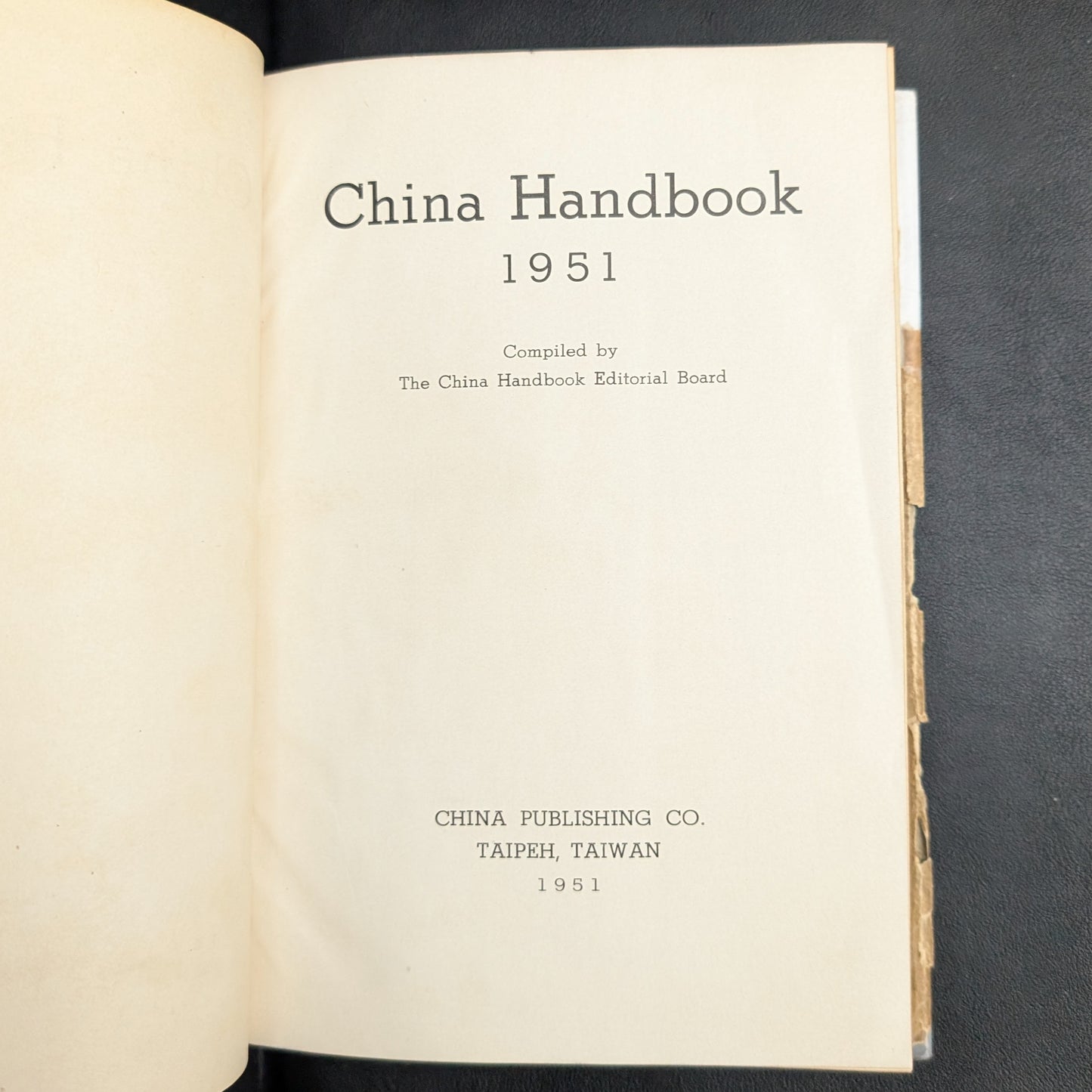 China Handbook by China Handbook Editorial Board (RARE Post-War Taiwan Edition), 1951 ๐๐น๐ผ๐จ๐ณ