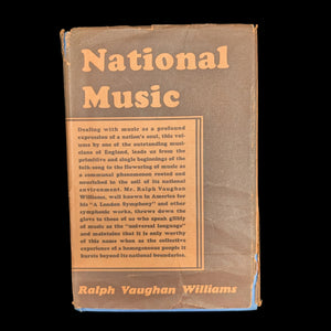 National Music by Ralph Vaughan Williams (First Edition with Inscription), 1934 🎶🇬🇧🇺🇸