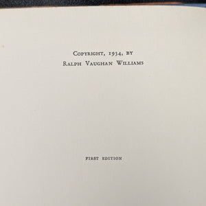 National Music by Ralph Vaughan Williams (First Edition with Inscription), 1934 🎶🇬🇧🇺🇸