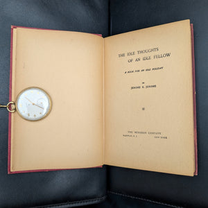 The Idle Thoughts Of An Idle Fellow, by Jerome K. Jerome, (Decorative Binding), c. 1890 📜😂🇬🇧