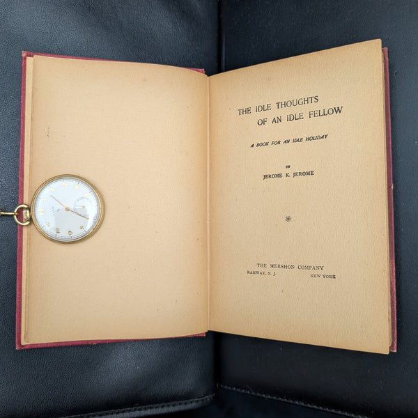 The Idle Thoughts Of An Idle Fellow, by Jerome K. Jerome, (Decorative Binding), c. 1890 📜😂🇬🇧