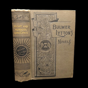 An image of the cover of the book 'Night And Morning, 1851' by Edward Bulwer Lytton. The cover has intricate black and gold designs on a beige background.