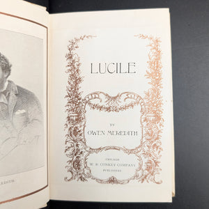 Lucile, by Owen Meredith, (RARE, Decorative Binding, Illustrated), 1901 📜🥀✨