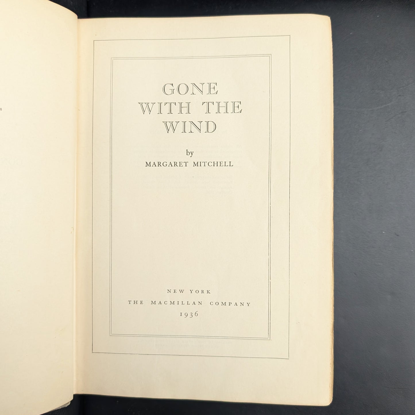 Gone with the Wind by Margaret Mitchell (RARE, Early Printing, Inscribed), October 1936 📜✍️🏛️