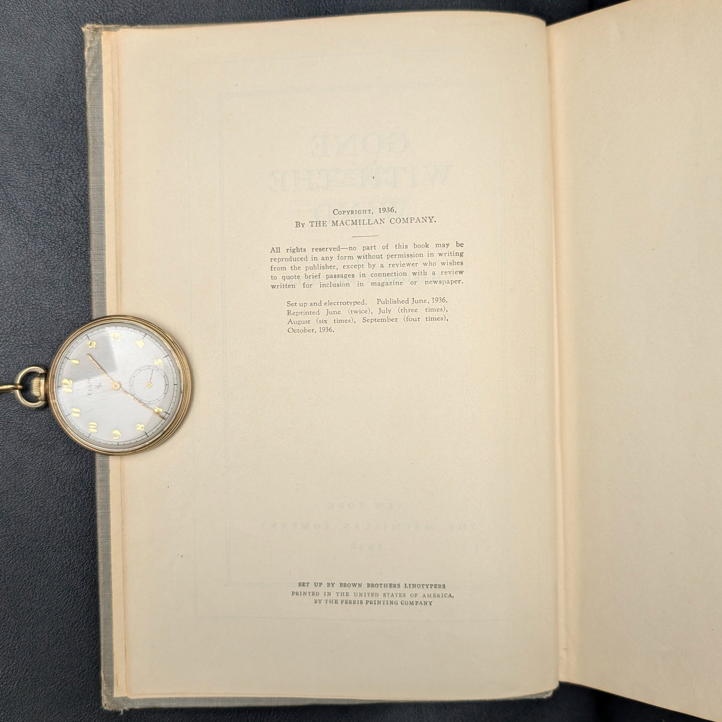 Gone with the Wind by Margaret Mitchell (RARE, Early Printing, Inscribed), October 1936 📜✍️🏛️