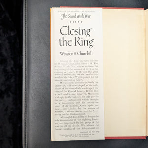 The Second World War: Closing The Ring, by Winston S. Churchill, (RARE with Dust Jacket), 1951 📜🛡️🇬🇧
