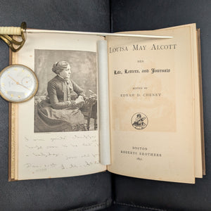 Louisa May Alcott: Her Life, Letters, and Journals by Ednah D. Cheney (First Edition), 1891 📜✒️📚