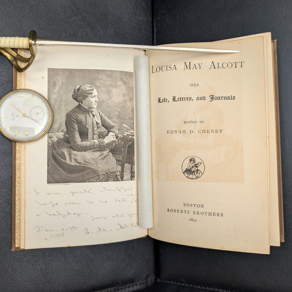 Louisa May Alcott: Her Life, Letters, and Journals by Ednah D. Cheney (First Edition), 1891 📜✒️📚
