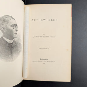 Afterwhiles by James Whitcomb Riley (Ninth Thousand, Illustrated), 1890 📜🕰️🏡