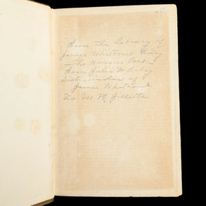 Fugitive Pieces by James Whitcomb Riley (RARE, Homestead Edition, Inscribed), 1917 📜🇺🇸✍️
