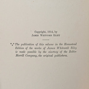 Fugitive Pieces by James Whitcomb Riley (RARE, Homestead Edition, Inscribed), 1917 📜🇺🇸✍️