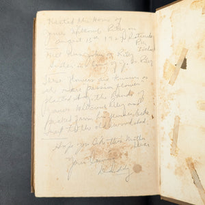 Fugitive Pieces by James Whitcomb Riley (RARE, Homestead Edition, Inscribed), 1917 📜🇺🇸✍️