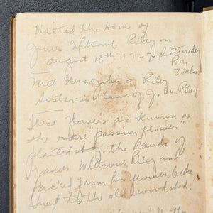 Fugitive Pieces by James Whitcomb Riley (RARE, Homestead Edition, Inscribed), 1917 📜🇺🇸✍️