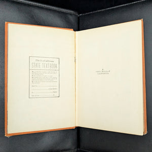 A Child's History of California by Eunice Flower (First California State Edition), 1949 ☀️📜📚