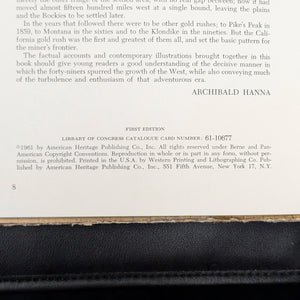The California Gold Rush by Ralph K. Andrist (First Edition, Illustrated), 1961 ⛏️💰📜