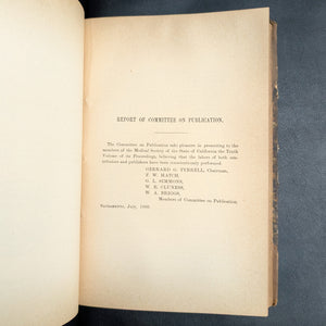 Transactions of the Medical Society of the State of California by The Medical Society of the State of California (Rare Volume V, 1880) 📜🩺🌉