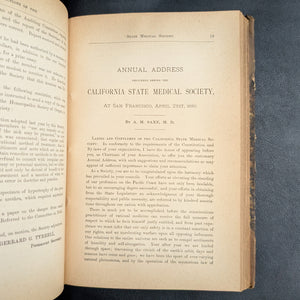 Transactions of the Medical Society of the State of California by The Medical Society of the State of California (Rare Volume V, 1880) 📜🩺🌉