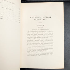 Guizot in Private Life: Monsieur Guizot: In Private Life 1787-1874 by Madame de Witt (RARE Authorized Edition), 1882 📜🇫🇷✍️