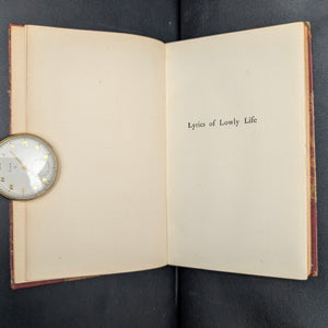 Lyrics of Lowly Life by Paul Laurence Dunbar (RARE Third Edition), 1903 📜✨🎭