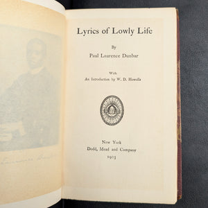 Lyrics of Lowly Life by Paul Laurence Dunbar (RARE Third Edition), 1903 📜✨🎭