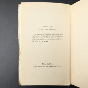 Lyrics of the Hearthside by Paul Laurence Dunbar (RARE, First Edition), 1899 ✍️ 📜🇺🇸