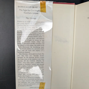 Barricadas en Belfast de Max Hastings (RARA primera edición estadounidense), 1970 📜