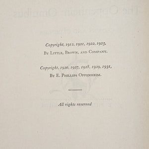 The Oppenheim Omnibus: Clowns and Criminals by E. Phillips Oppenheim (First Edition), 1931 🕵️♂️🎩📖