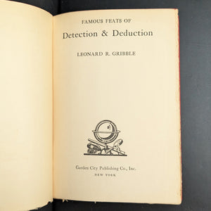 Famous Feats of Detection and Deduction by Ellery Queen (First Edition), 1938 🕵️♂️📚🕰️