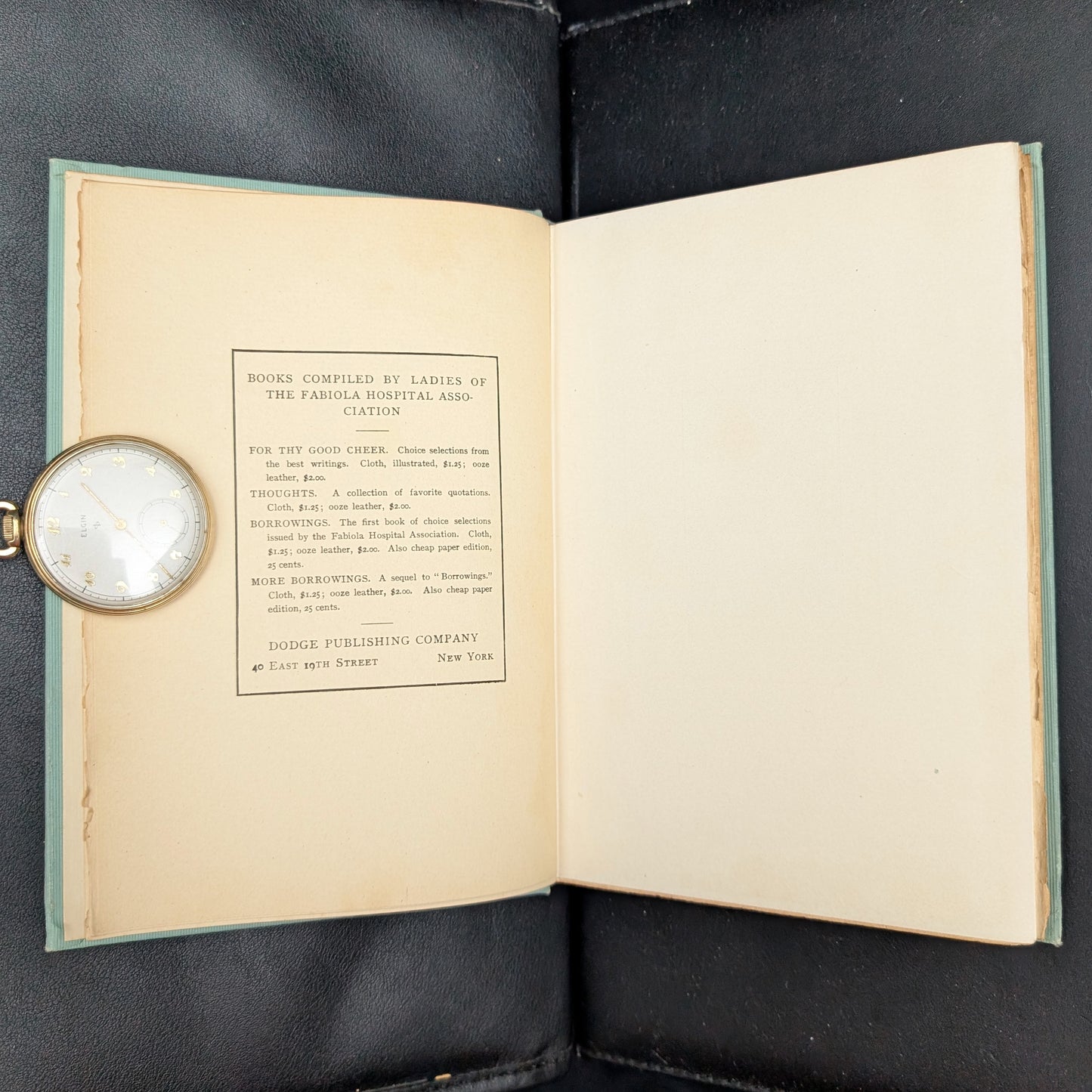 Thoughts by Ladies of Fabiola Hospital Association (RARE Decorative Binding), 1901 📜🏥✨