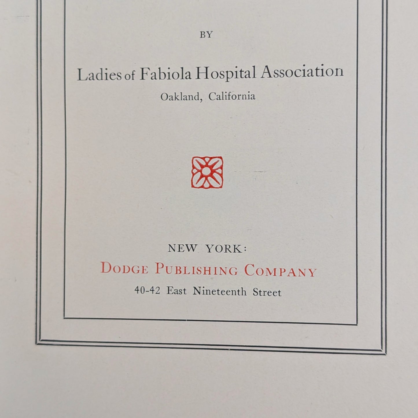 Thoughts by Ladies of Fabiola Hospital Association (RARE Decorative Binding), 1901 📜🏥✨
