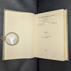 Plato: Lysis, Symposium, Gorgias by Plato (Loeb Classical Library Edition), 1967. 🏛️📜🇬🇷