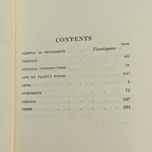 Plato: Lysis, Symposium, Gorgias by Plato (Loeb Classical Library Edition), 1967. 🏛️📜🇬🇷