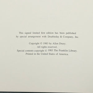 Decision by Allen Drury (Signed Limited First Edition), 1983 ⚖️🇺🇸🏛️