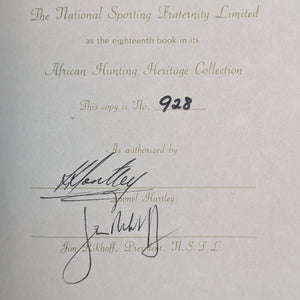 Hunter's Heartbeat by Lionel A.H. Hartley (Signed Limited Edition No. 928), 1985 🦒🌍🦆