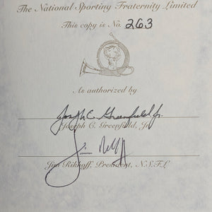 A Quail Hunter's Odyssey by Joseph C. Greenfield, Jr. (Signed Limited Edition), 2003 📜✍️🦆