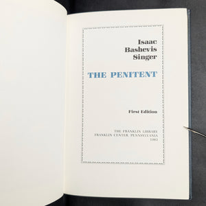 The Penitent by Isaac Bashevis Singer (Signed Limited First Edition), 1983 📜✍️💎
