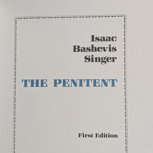 The Penitent by Isaac Bashevis Singer (Signed Limited First Edition), 1983 📜✍️💎