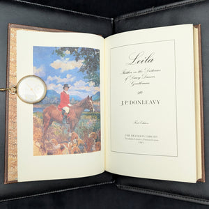 Leila by J.P. Donleavy (Signed First Edition), 1983 📜✍️🎩