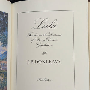 Leila by J.P. Donleavy (Signed First Edition), 1983 📜✍️🎩