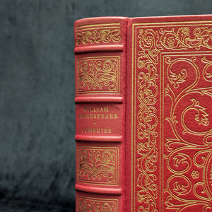 William Shakespeare, Eight Comedies by The Franklin Library (Leather Bound, RARE), 1978. 📜🏛️🇬🇧