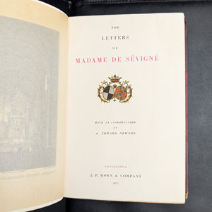The Letters of Madame de Sévigné by Madame de Sévigné (RARE Carnavalet Edition), 1927 📜🇫🇷✒️